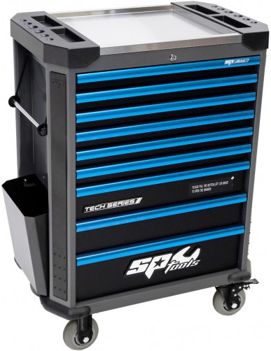 TECH SERIE GEREEDSCHAPWAGEN 9 LADEN DIAMOND BLACK/BLUE