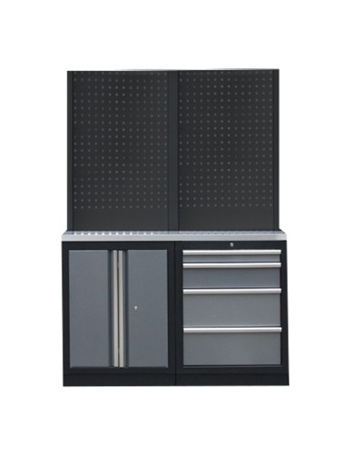 PROFESSIONELE GARAGE SERIE MET 2 ACHTERPANELEN MET SS TOP